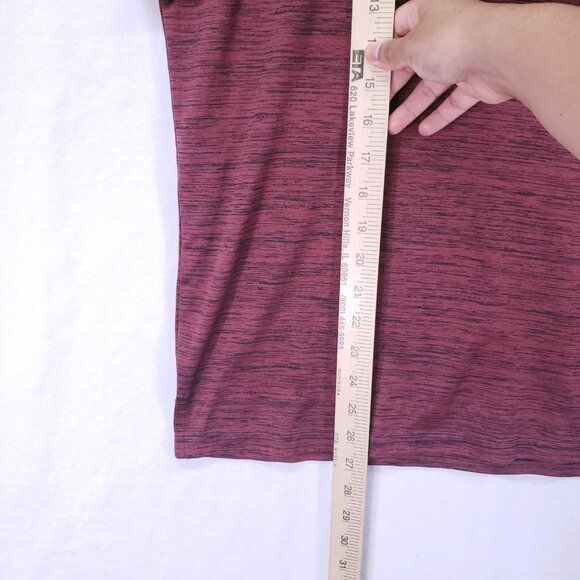 Tailor Byrd Burgundy Quick Dry Moisture Wicking SPF 30 Golf Polo Shirt L - Picture 4 of 12